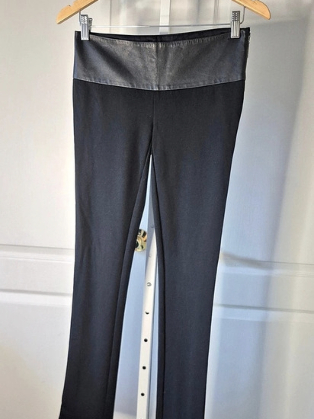 Marciano Leather Waist Leggings in Black Size 4